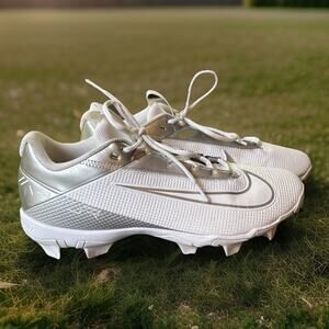Nike Football Cleats Vapor Edge Shark 2 Men’s 12 DH5088-102 White Silver